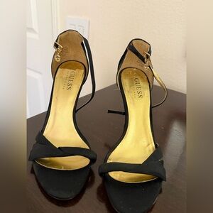 Guess Black and Gold Women's Heels